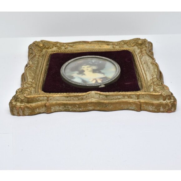 Vintage A Cameo Creations Lady Sheffield, Thomas Gainsborough, Wall Decor, 1940s - Picture 7 of 7